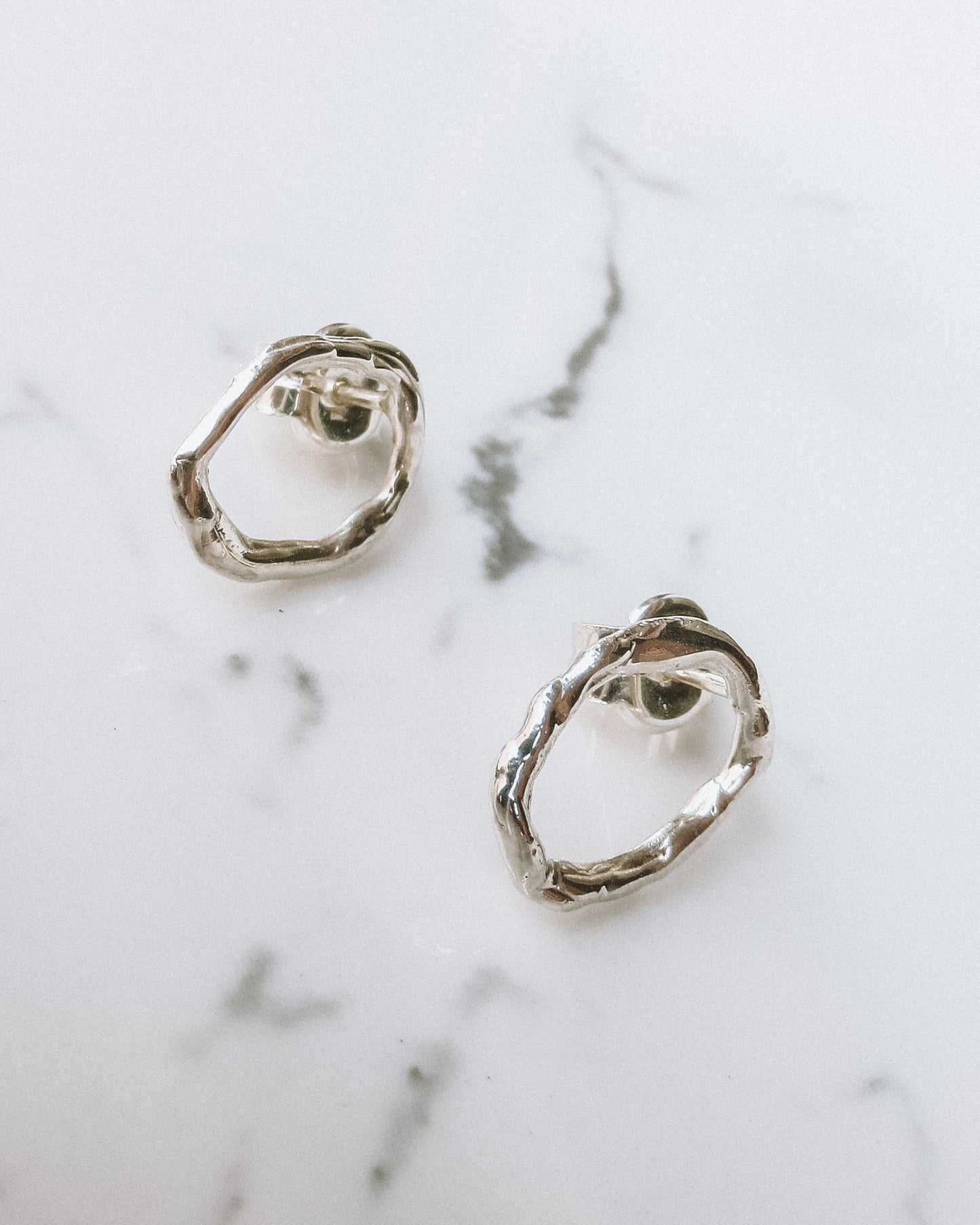 Waves Link Stud Earrings